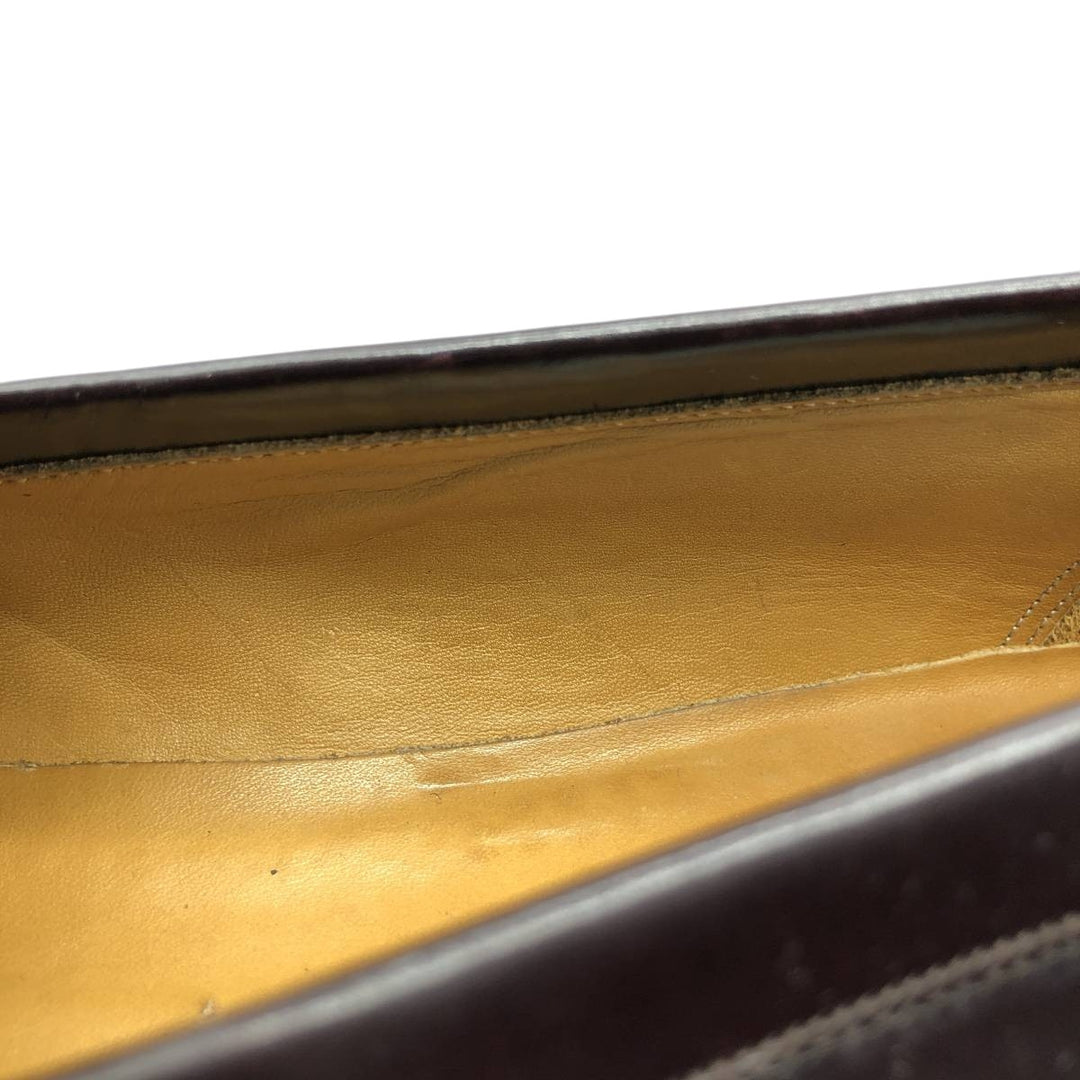 Meylan Quilted Tassel Loafers 10 White Men's 28.0cm unclear burgundy type Vintage Second Hand