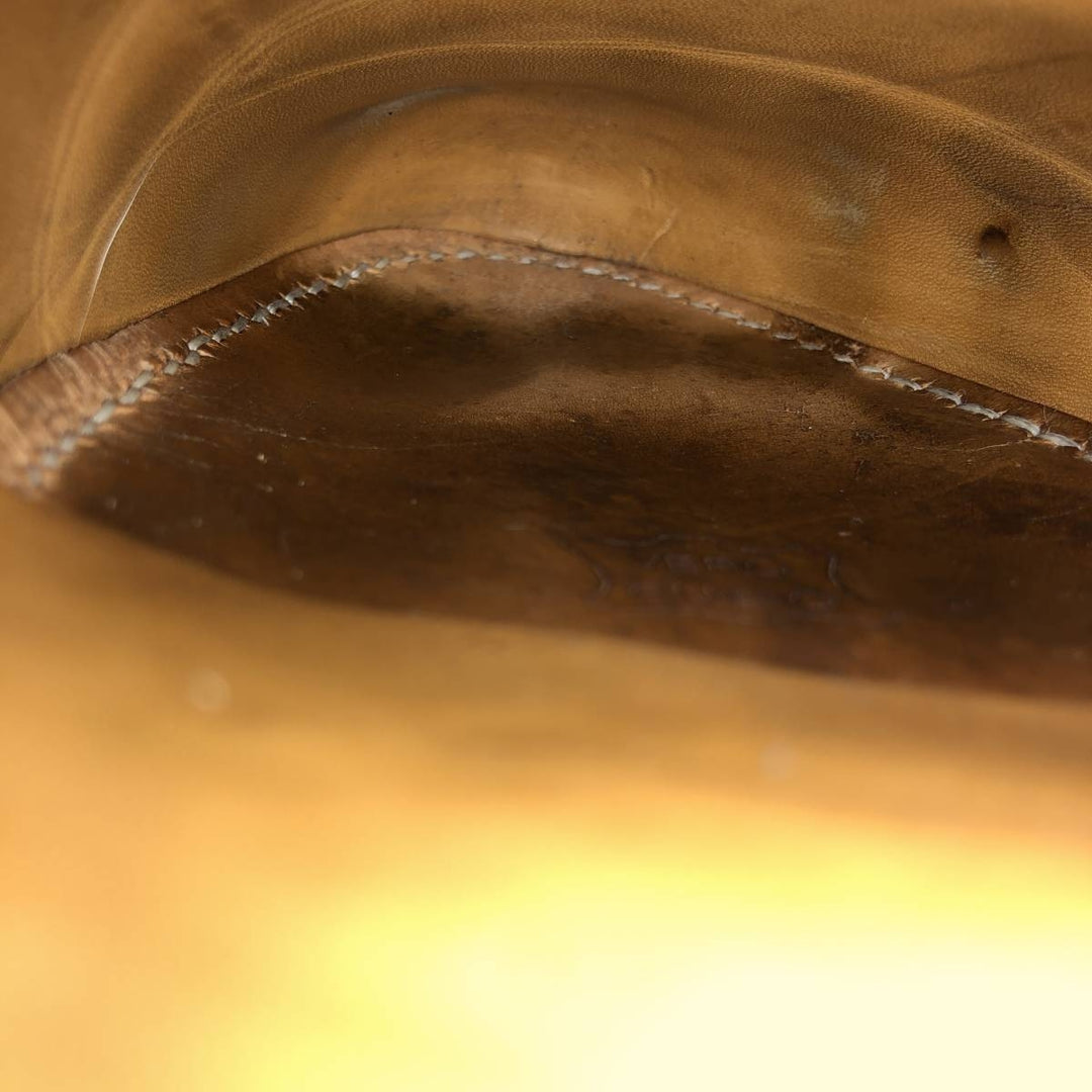 Meylan Quilted Tassel Loafers 10 White Men's 28.0cm unclear burgundy type Vintage Second Hand