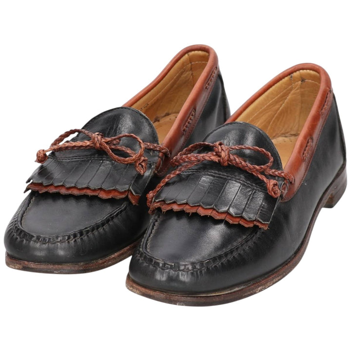 Vintage '80s-'90s Allen Edmonds Woodstock Quilted Loafers, Made in USA, 10D, Men's Size 11" (saa014403) Men's 28.0cm unclear black type Vintage Second Hand