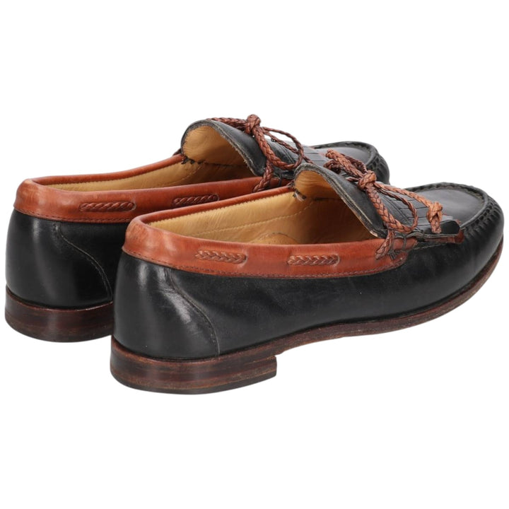 Vintage '80s-'90s Allen Edmonds Woodstock Quilted Loafers, Made in USA, 10D, Men's Size 11" (saa014403) Men's 28.0cm unclear black type Vintage Second Hand