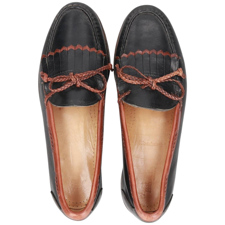 Vintage '80s-'90s Allen Edmonds Woodstock Quilted Loafers, Made in USA, 10D, Men's Size 11" (saa014403) Men's 28.0cm unclear black type Vintage Second Hand