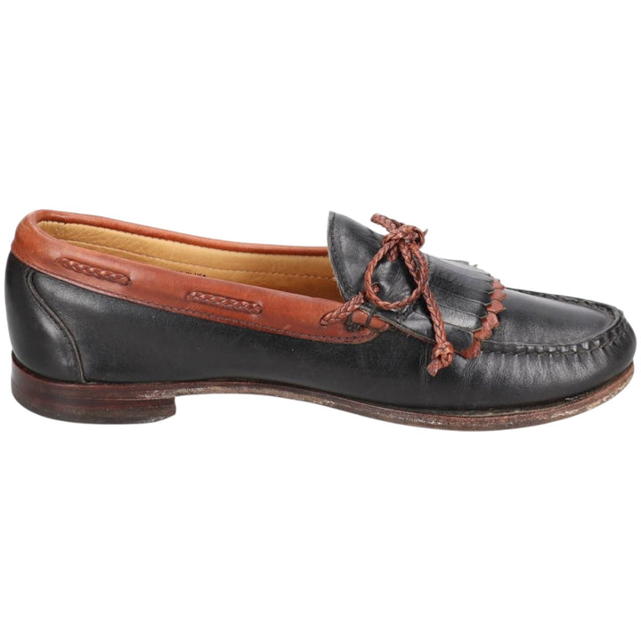 Vintage '80s-'90s Allen Edmonds Woodstock Quilted Loafers, Made in USA, 10D, Men's Size 11" (saa014403) Men's 28.0cm unclear black type Vintage Second Hand
