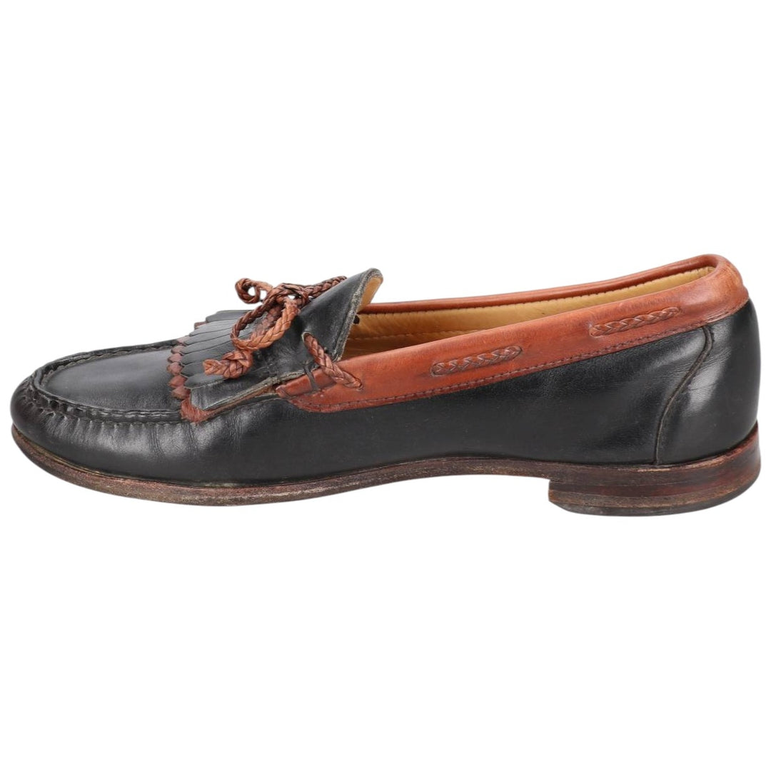 Vintage '80s-'90s Allen Edmonds Woodstock Quilted Loafers, Made in USA, 10D, Men's Size 11" (saa014403) Men's 28.0cm unclear black type Vintage Second Hand