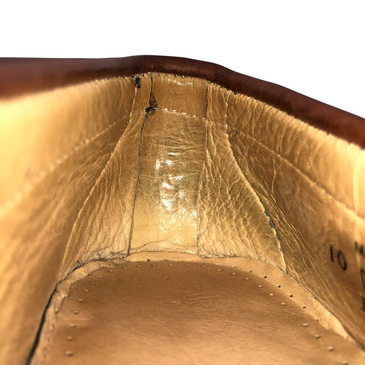 Vintage '80s-'90s Allen Edmonds Woodstock Quilted Loafers, Made in USA, 10D, Men's Size 11" (saa014403) Men's 28.0cm unclear black type Vintage Second Hand
