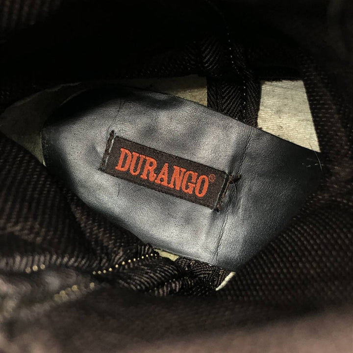 Durango all-over square-toe western boots with rhinestones and sequins, size 8M Women's 25.0cm genuine leather brown type Vintage Second Hand