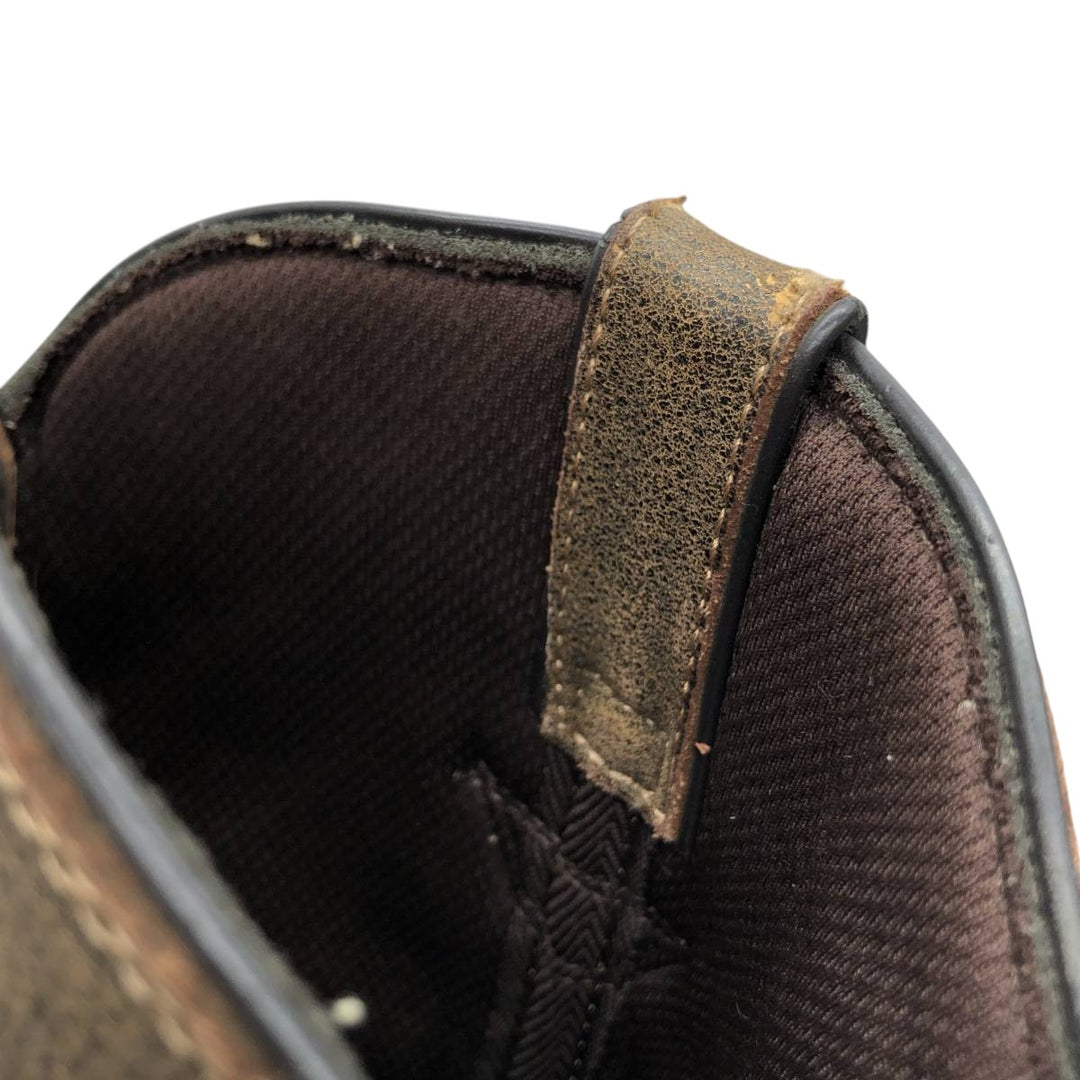 Durango all-over square-toe western boots with rhinestones and sequins, size 8M Women's 25.0cm genuine leather brown type Vintage Second Hand