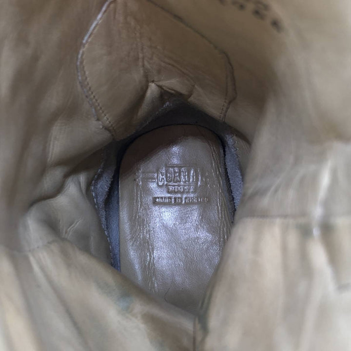 Corral Women's Gold-Coated All-Over Print Western Boots (Size 9.6 inches) /saa014406 Women's 24.5cm genuine leather Gold type Vintage Second Hand