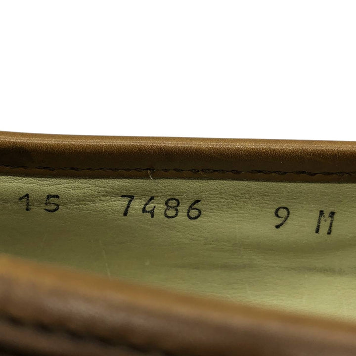 Johnston & Murphy DOMANI Quilted Tassel Loafers, Made in Italy, Size 9M, Men's, Size 10.6" (saa014407) Men's 27.0cm genuine leather brown type Vintage Second Hand