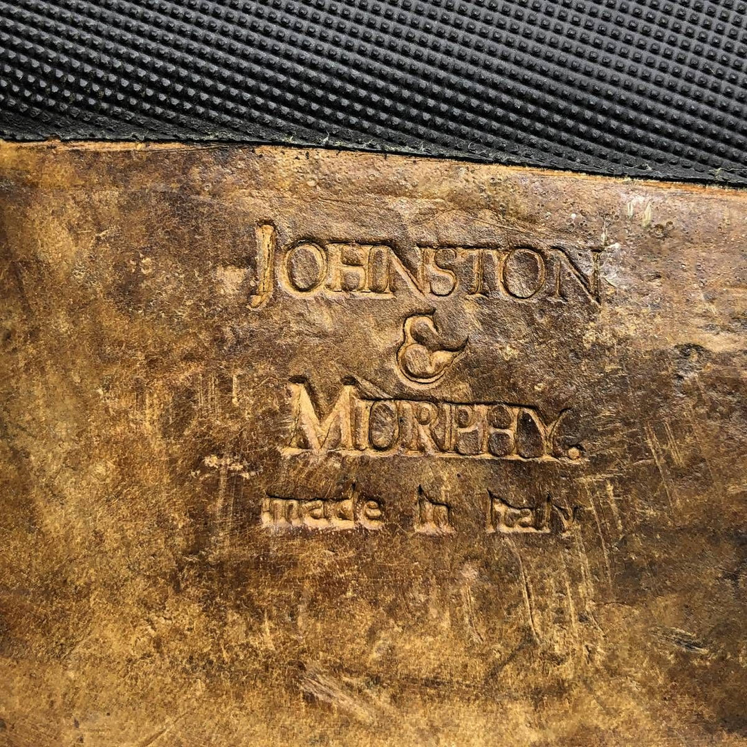 Johnston & Murphy DOMANI Quilted Tassel Loafers, Made in Italy, Size 9M, Men's, Size 10.6" (saa014407) Men's 27.0cm genuine leather brown type Vintage Second Hand