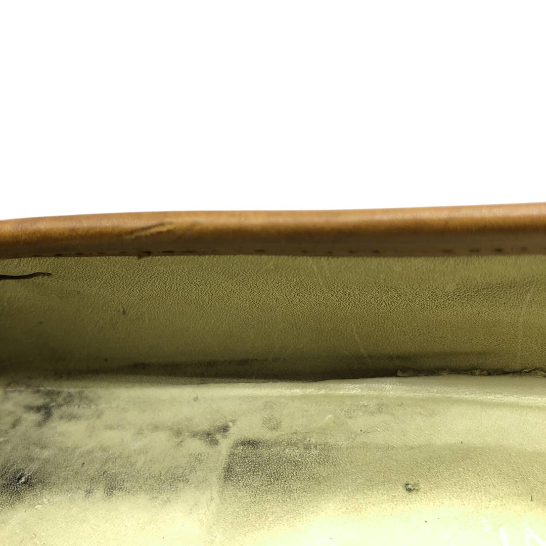 Johnston & Murphy DOMANI Quilted Tassel Loafers, Made in Italy, Size 9M, Men's, Size 10.6" (saa014407) Men's 27.0cm genuine leather brown type Vintage Second Hand