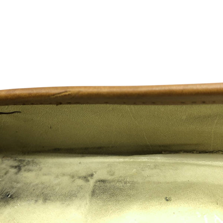 Johnston & Murphy DOMANI Quilted Tassel Loafers, Made in Italy, Size 9M, Men's, Size 10.6" (saa014407) Men's 27.0cm genuine leather brown type Vintage Second Hand