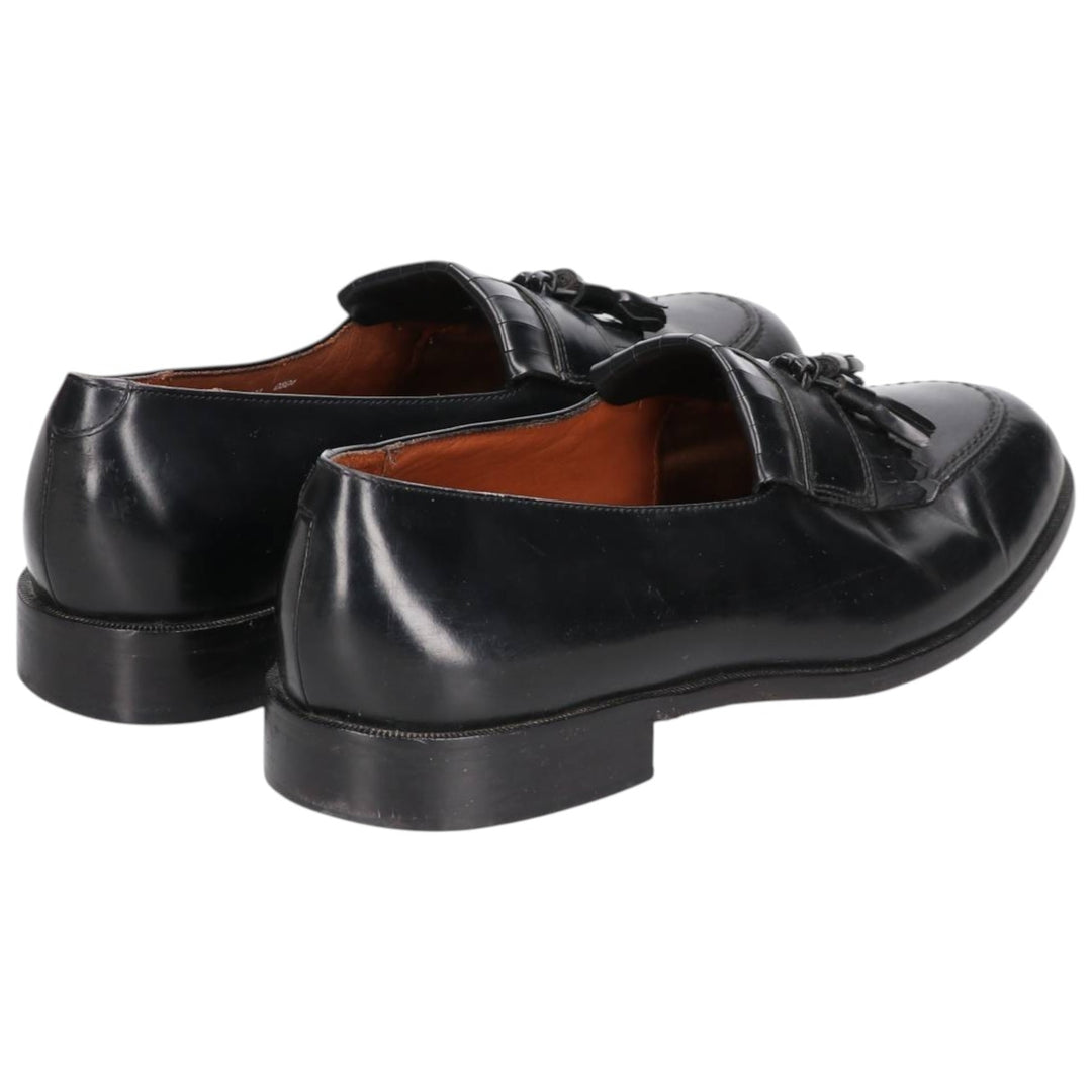 Bostonian Classics Quilted Tassel Loafers, Size 9M, Men's, Size 10.6" (saa014408) Men's 27.0cm genuine leather black type Vintage Second Hand