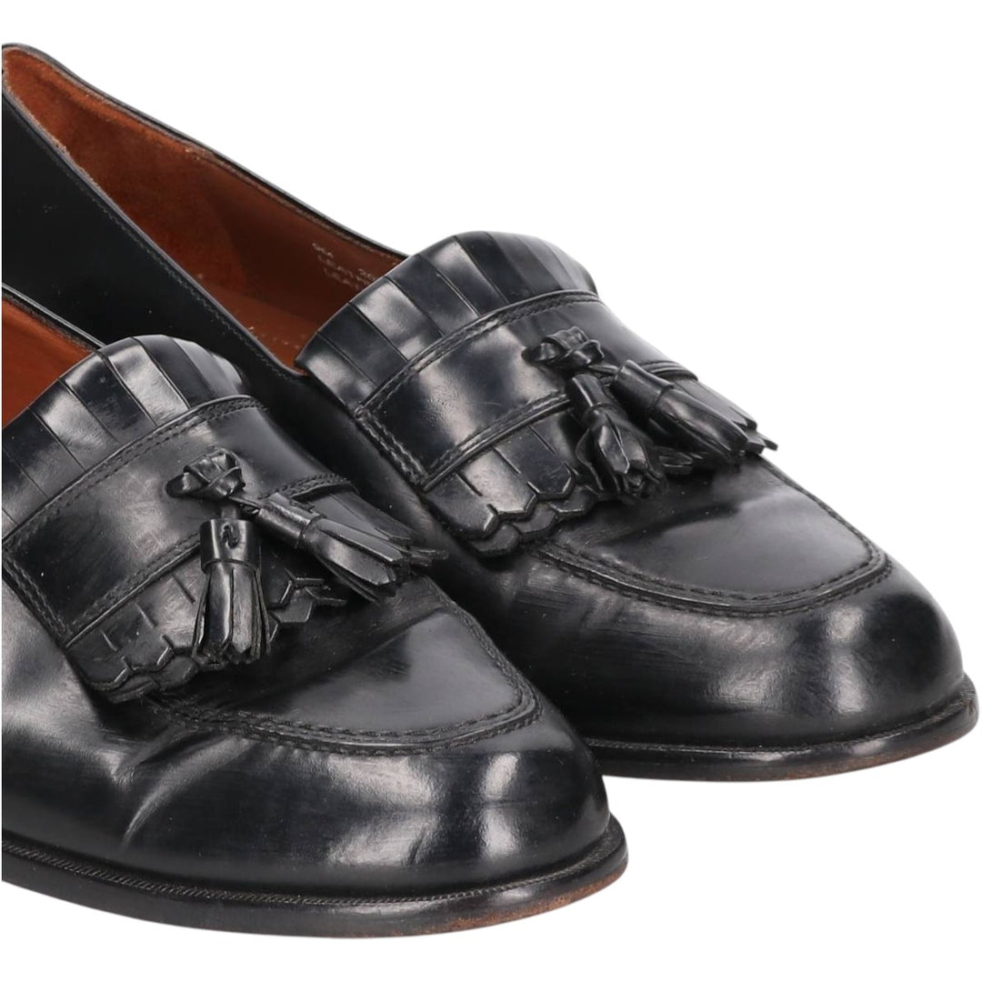Bostonian Classics Quilted Tassel Loafers, Size 9M, Men's, Size 10.6" (saa014408) Men's 27.0cm genuine leather black type Vintage Second Hand