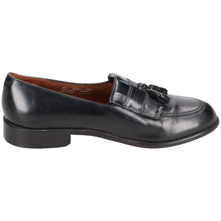 Bostonian Classics Quilted Tassel Loafers, Size 9M, Men's, Size 10.6" (saa014408) Men's 27.0cm genuine leather black type Vintage Second Hand