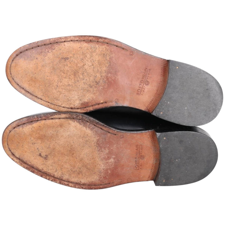 Bostonian Classics Quilted Tassel Loafers, Size 9M, Men's, Size 10.6" (saa014408) Men's 27.0cm genuine leather black type Vintage Second Hand