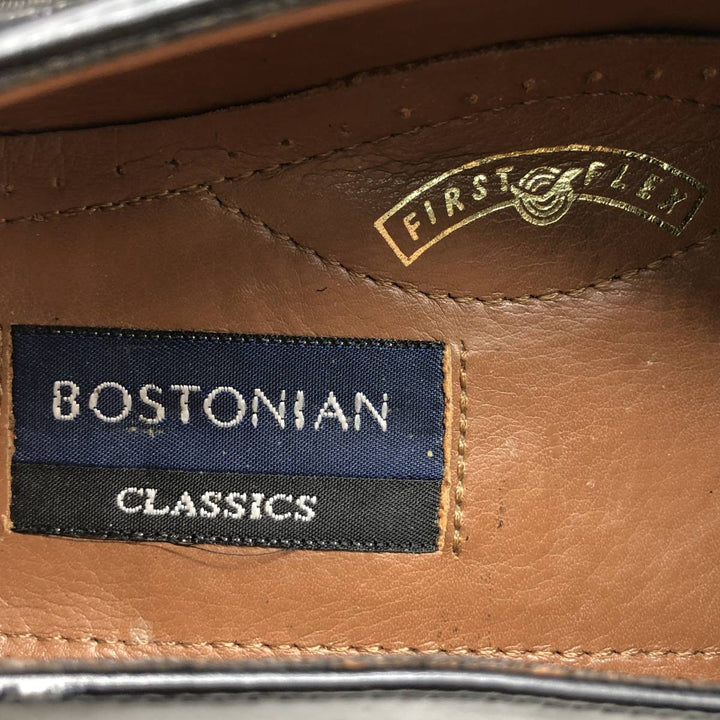 Bostonian Classics Quilted Tassel Loafers, Size 9M, Men's, Size 10.6" (saa014408) Men's 27.0cm genuine leather black type Vintage Second Hand