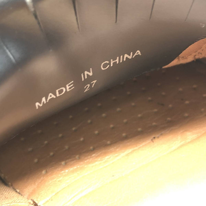 Bostonian Classics Quilted Tassel Loafers, Size 9M, Men's, Size 10.6" (saa014408) Men's 27.0cm genuine leather black type Vintage Second Hand