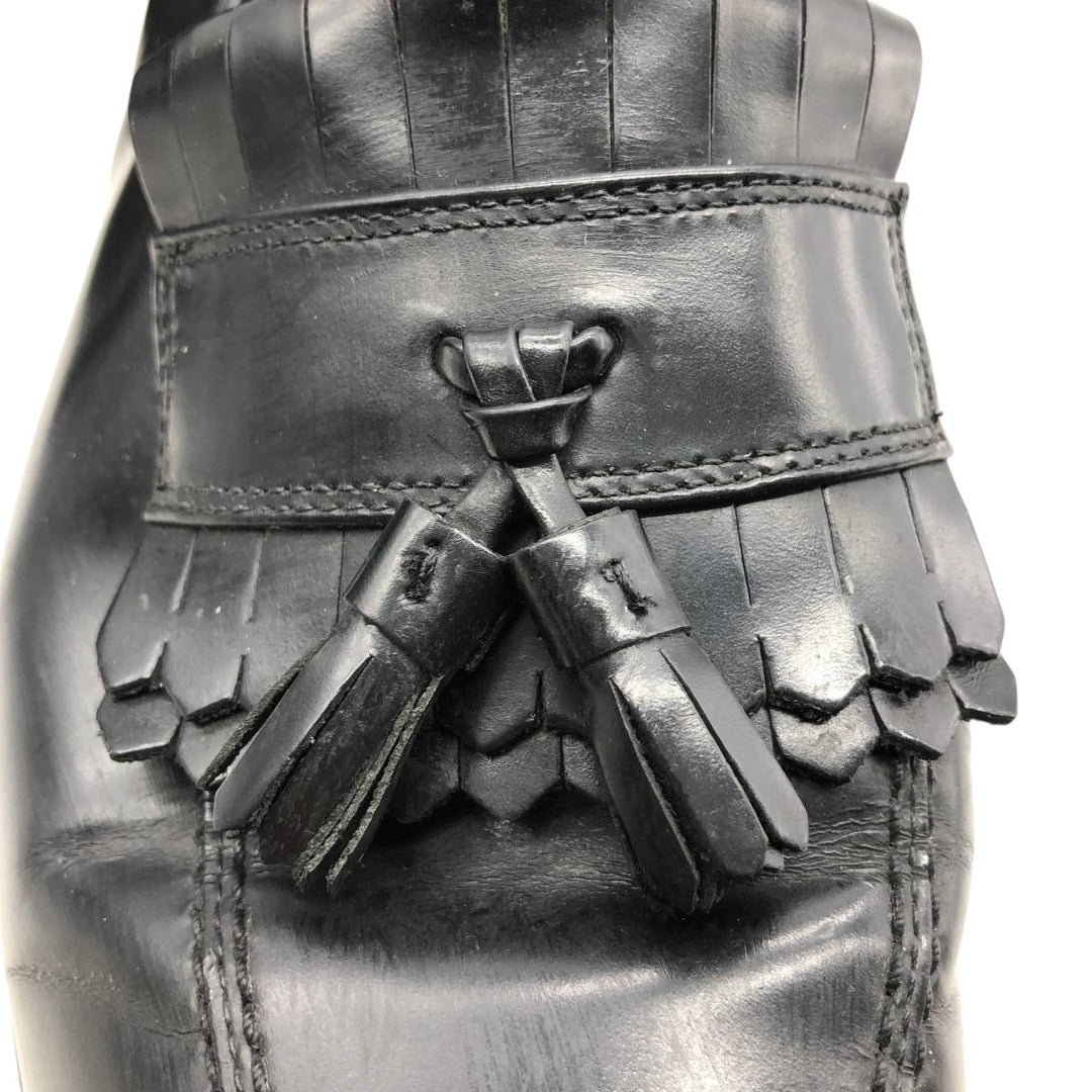 Bostonian Classics Quilted Tassel Loafers, Size 9M, Men's, Size 10.6" (saa014408) Men's 27.0cm genuine leather black type Vintage Second Hand