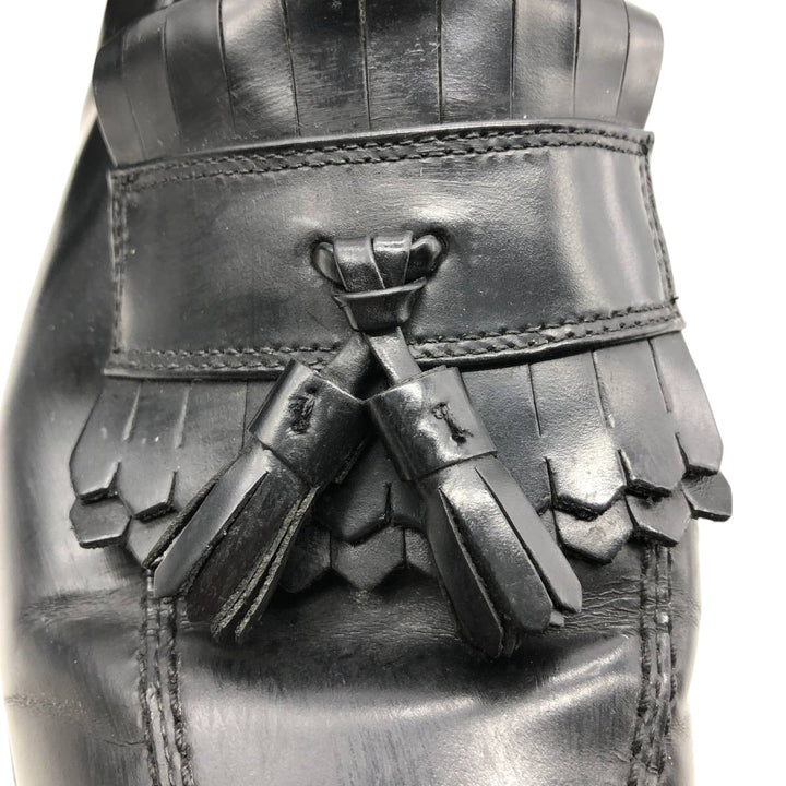 Bostonian Classics Quilted Tassel Loafers, Size 9M, Men's, Size 10.6" (saa014408) Men's 27.0cm genuine leather black type Vintage Second Hand