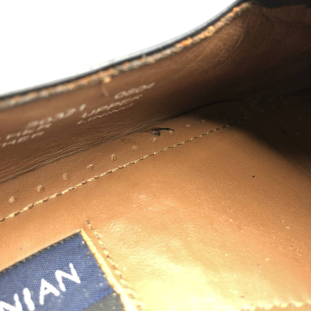 Bostonian Classics Quilted Tassel Loafers, Size 9M, Men's, Size 10.6" (saa014408) Men's 27.0cm genuine leather black type Vintage Second Hand