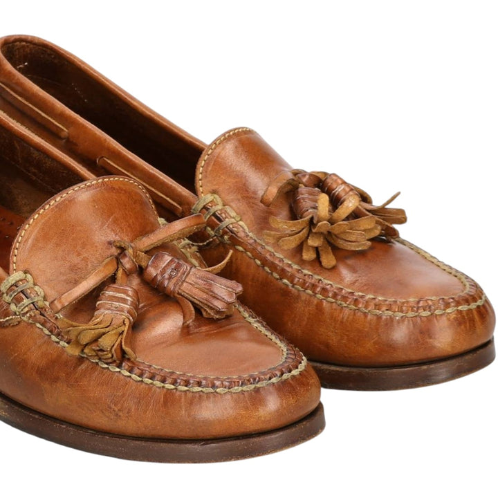 Cole Haan Country Tassel Loafers, Size 9M Men's 27.0cm genuine leather brown type Vintage Second Hand