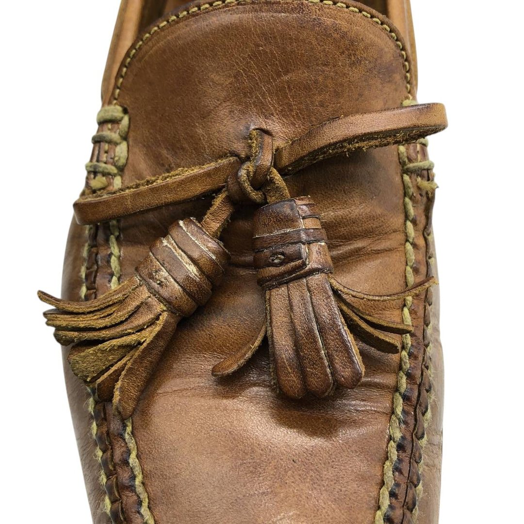 Cole Haan Country Tassel Loafers, Size 9M Men's 27.0cm genuine leather brown type Vintage Second Hand