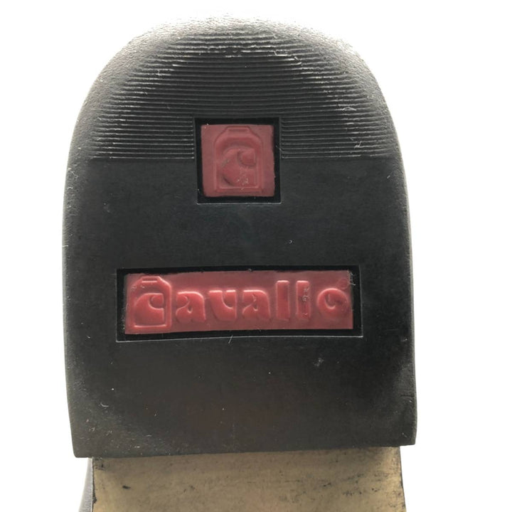 Cavallo Jockey Riding Boots, Long Boots, Size 7 1/2 Men's 26.0cm genuine leather black type Vintage Second Hand