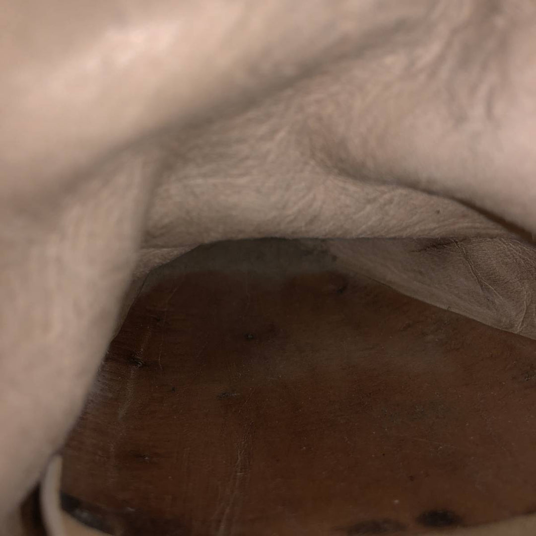 NAVARRO all-over print western boots Men's 26.5cm genuine leather black type Vintage Second Hand