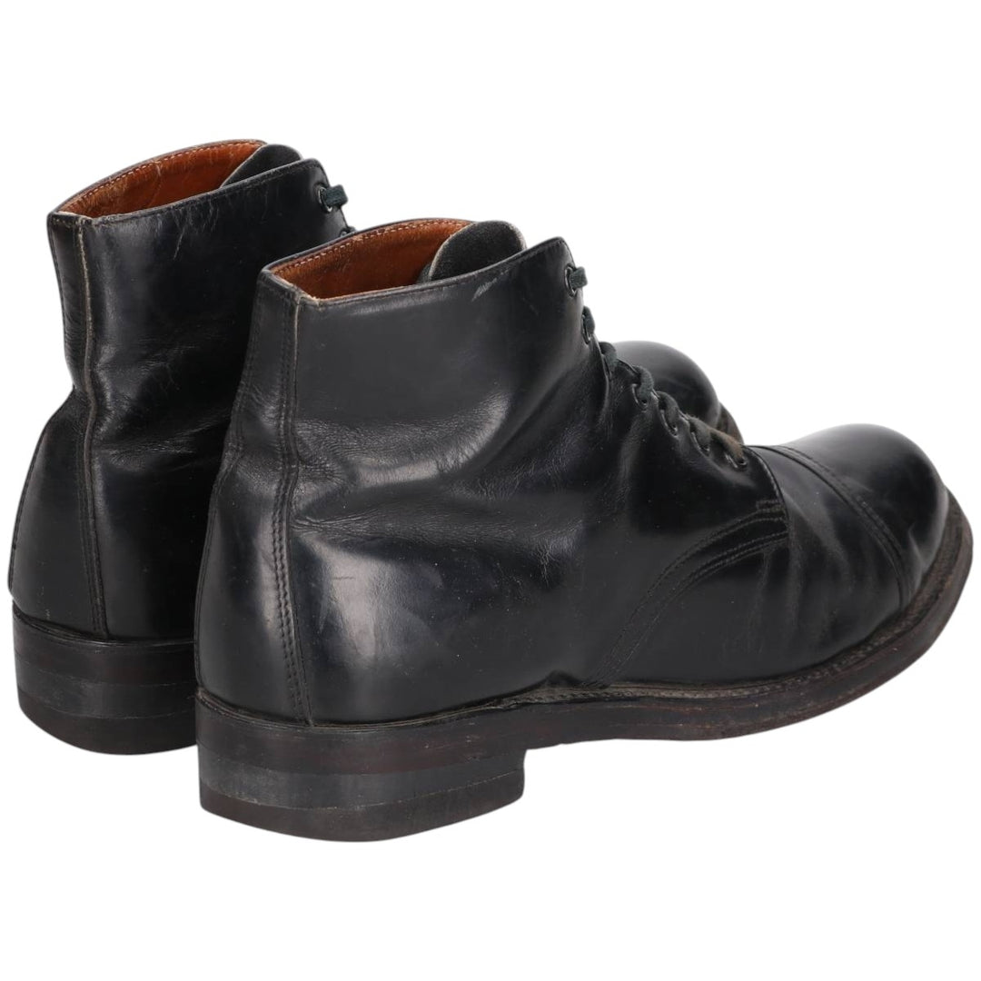 Leather boots made in Canada Men's 28.0cm genuine leather black type Vintage Second Hand