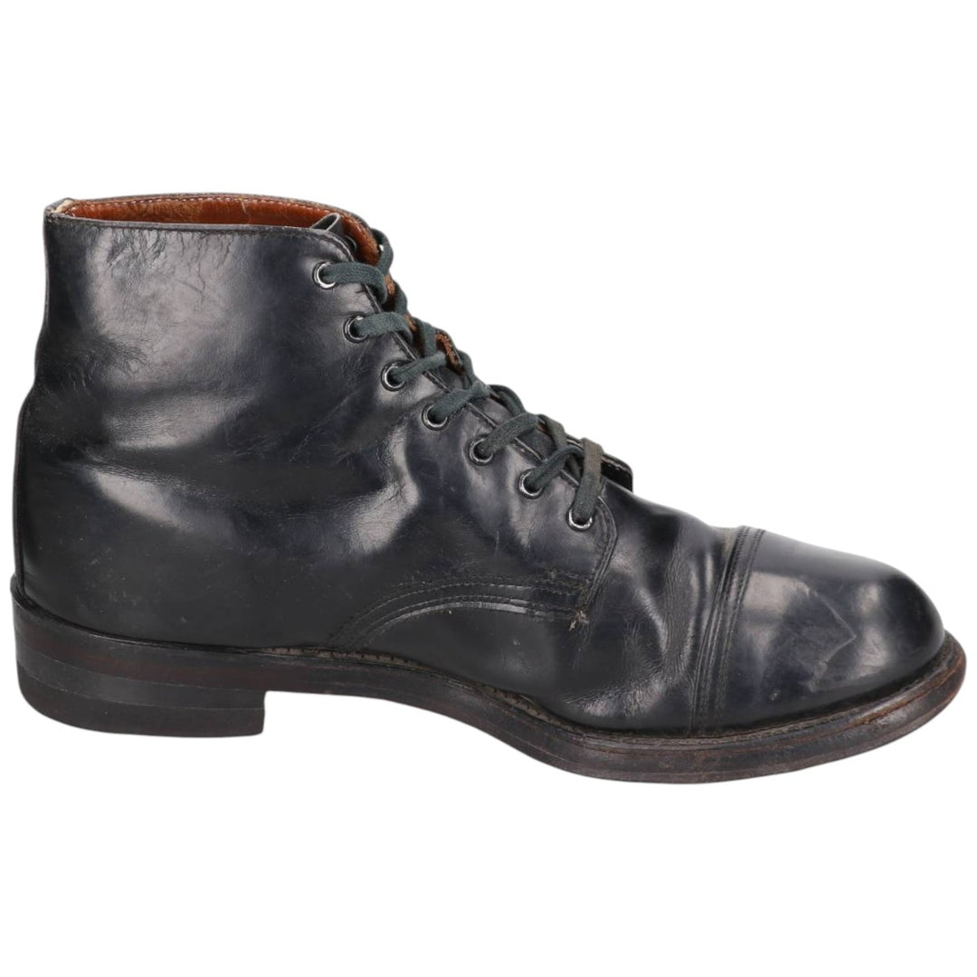 Leather boots made in Canada Men's 28.0cm genuine leather black type Vintage Second Hand