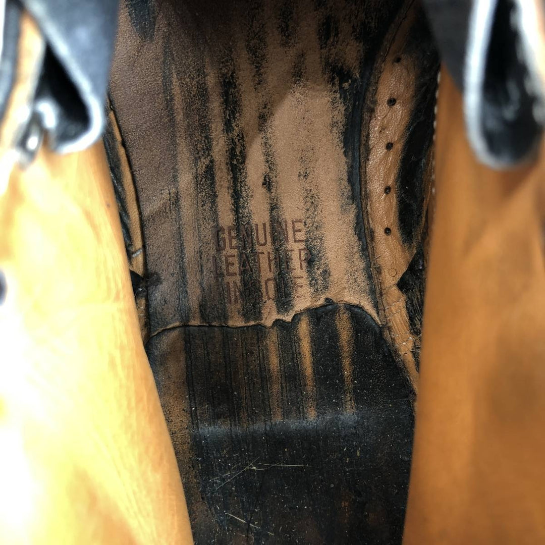 Leather boots made in Canada Men's 28.0cm genuine leather black type Vintage Second Hand