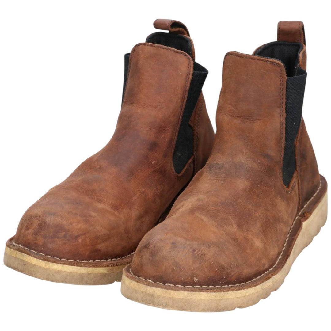 Danner 15481 Bull Run Chelsea Side Gore Boots, Made in USA, Size 10.5 D Men's 28.5cm genuine leather brown type Vintage Second Hand