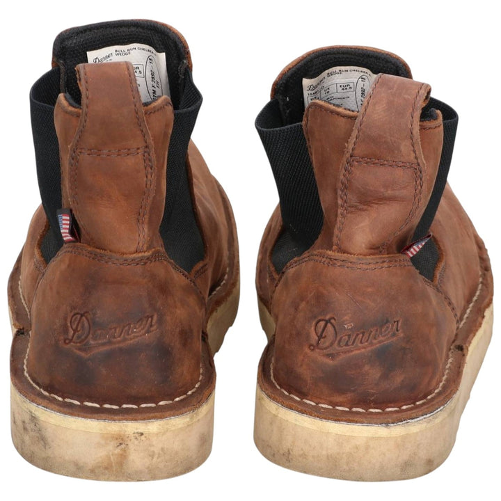 Danner 15481 Bull Run Chelsea Side Gore Boots, Made in USA, Size 10.5 D Men's 28.5cm genuine leather brown type Vintage Second Hand
