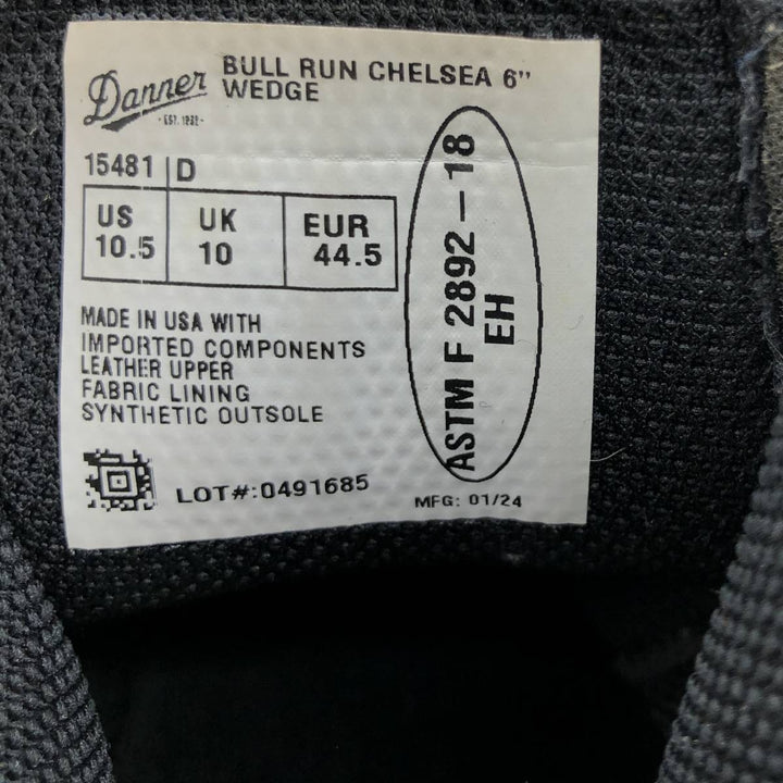 Danner 15481 Bull Run Chelsea Side Gore Boots, Made in USA, Size 10.5 D Men's 28.5cm genuine leather brown type Vintage Second Hand