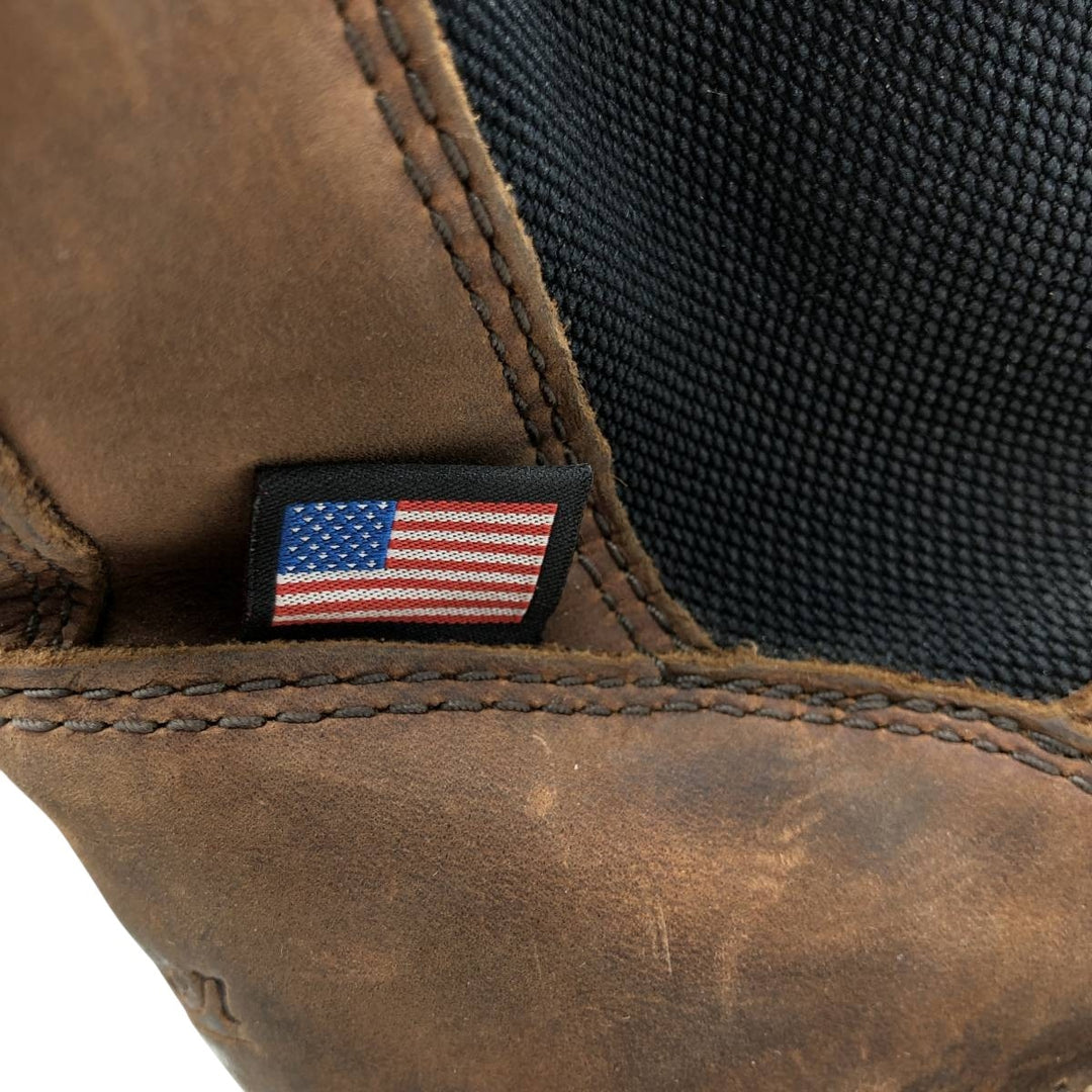 Danner 15481 Bull Run Chelsea Side Gore Boots, Made in USA, Size 10.5 D Men's 28.5cm genuine leather brown type Vintage Second Hand