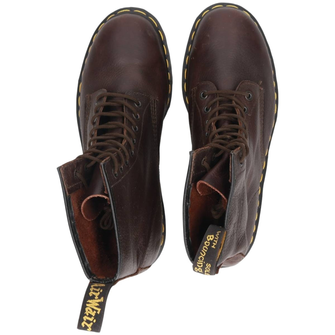 Dr. Martens 8-hole boots made in the UK Men's 27.0cm genuine leather brown type Vintage Second Hand