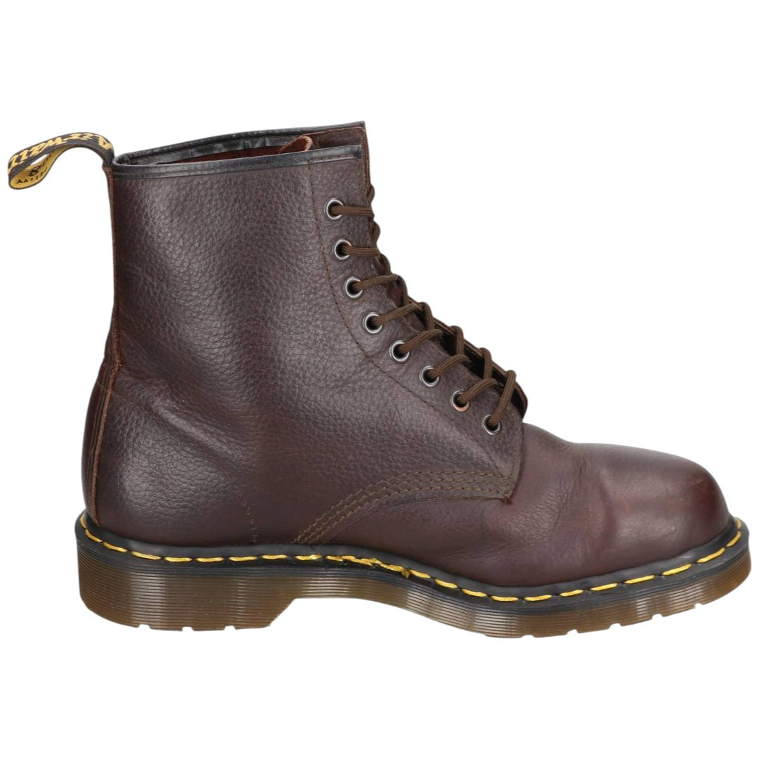 Dr. Martens 8-hole boots made in the UK Men's 27.0cm genuine leather brown type Vintage Second Hand