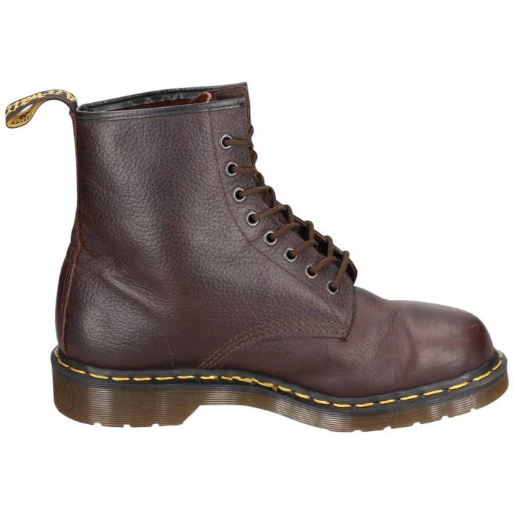 Dr. Martens 8-hole boots made in the UK Men's 27.0cm genuine leather brown type Vintage Second Hand