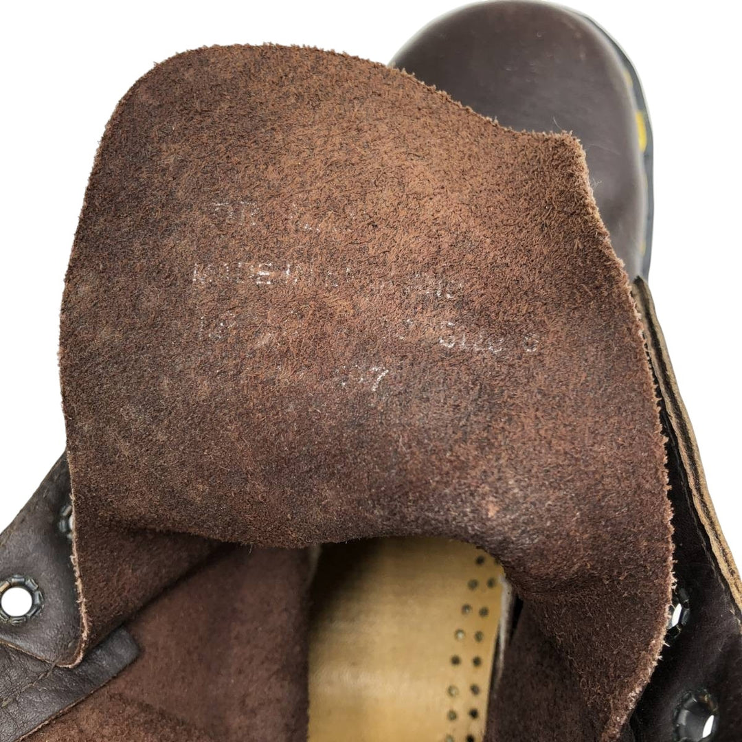 Dr. Martens 8-hole boots made in the UK Men's 27.0cm genuine leather brown type Vintage Second Hand