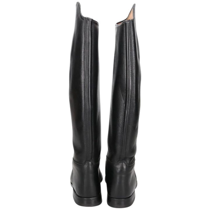 Konigs Jockey Riding Boots 6 Women's 25.0cm unclear black type Vintage Second Hand