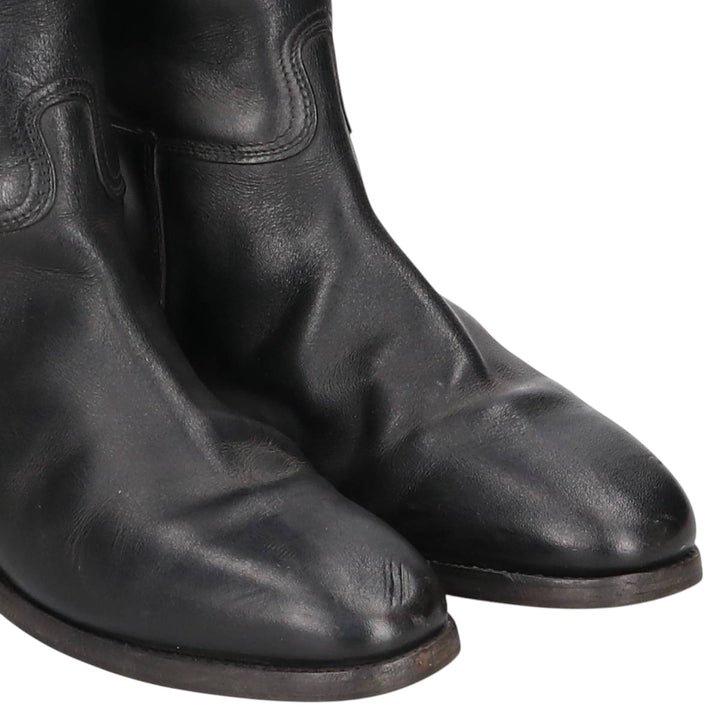 Konigs Jockey Riding Boots 6 Women's 25.0cm unclear black type Vintage Second Hand