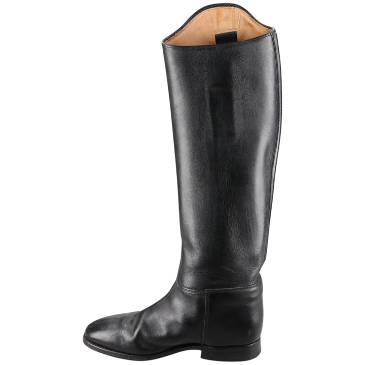 Konigs Jockey Riding Boots 6 Women's 25.0cm unclear black type Vintage Second Hand