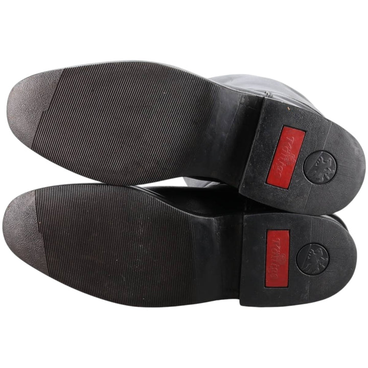 Konigs Jockey Riding Boots 6 Women's 25.0cm unclear black type Vintage Second Hand