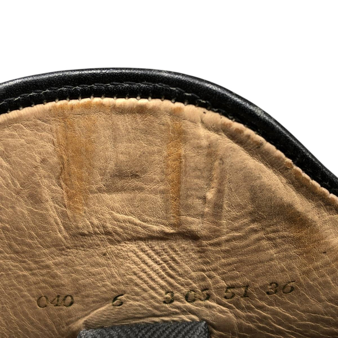 Konigs Jockey Riding Boots 6 Women's 25.0cm unclear black type Vintage Second Hand