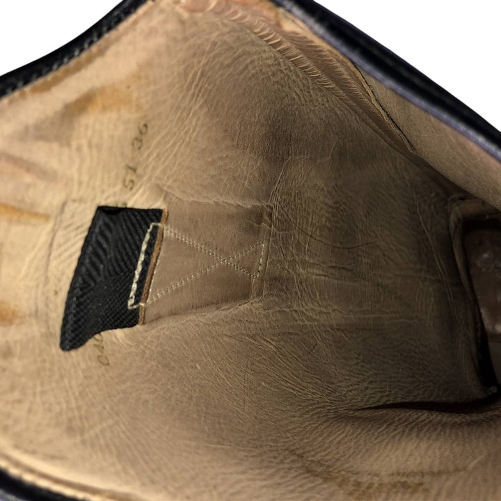 Konigs Jockey Riding Boots 6 Women's 25.0cm unclear black type Vintage Second Hand