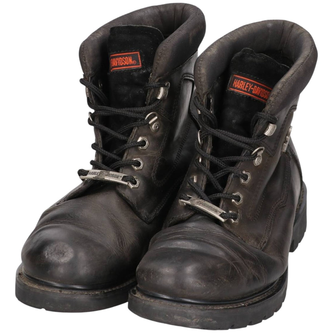 Harley-Davidson Work Boots 10 1/2 Men's 28.5cm genuine leather black type Vintage Second Hand
