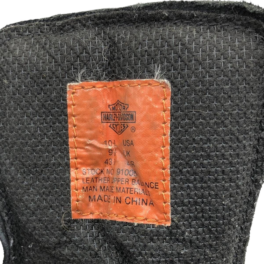 Harley-Davidson Work Boots 10 1/2 Men's 28.5cm genuine leather black type Vintage Second Hand