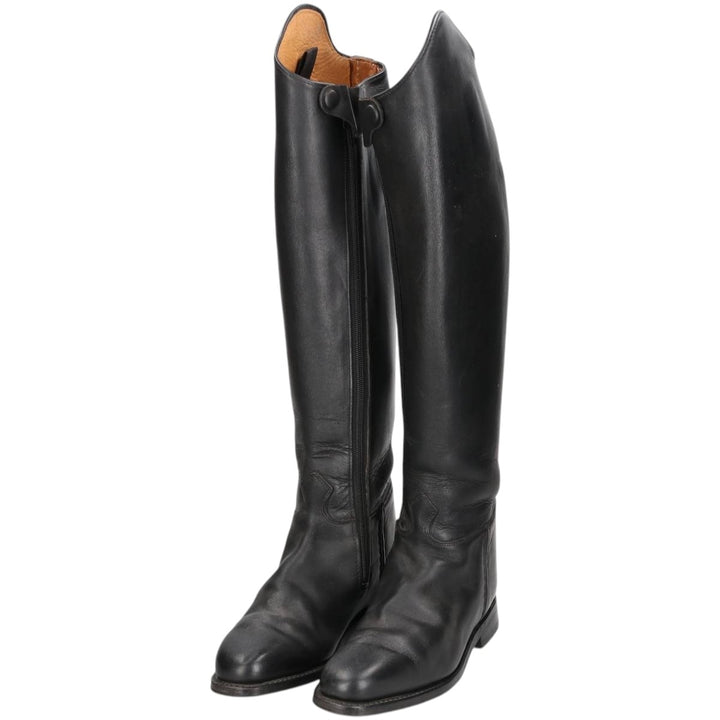 Konigs Side-Zip Jockey Riding Boots, Size 6, Women's, Size 9.6" (saa014427) Women's 24.5cm unclear black type Vintage Second Hand