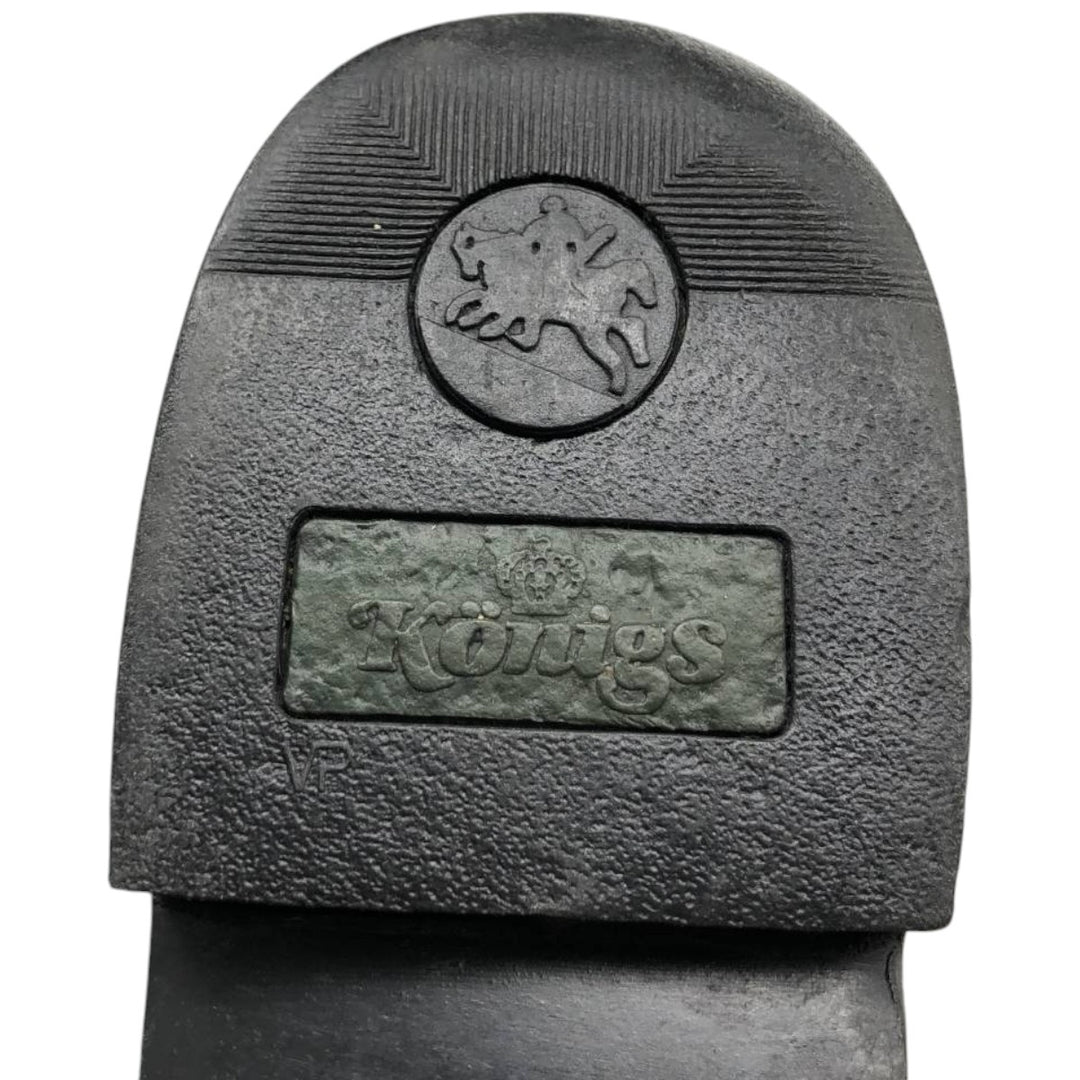 Konigs Side-Zip Jockey Riding Boots, Size 6, Women's, Size 9.6" (saa014427) Women's 24.5cm unclear black type Vintage Second Hand