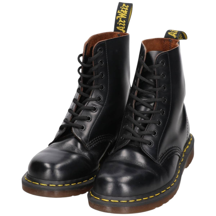 Dr. Martens 8-hole boots made in the UK Women's 25.0cm unclear black type Vintage Second Hand